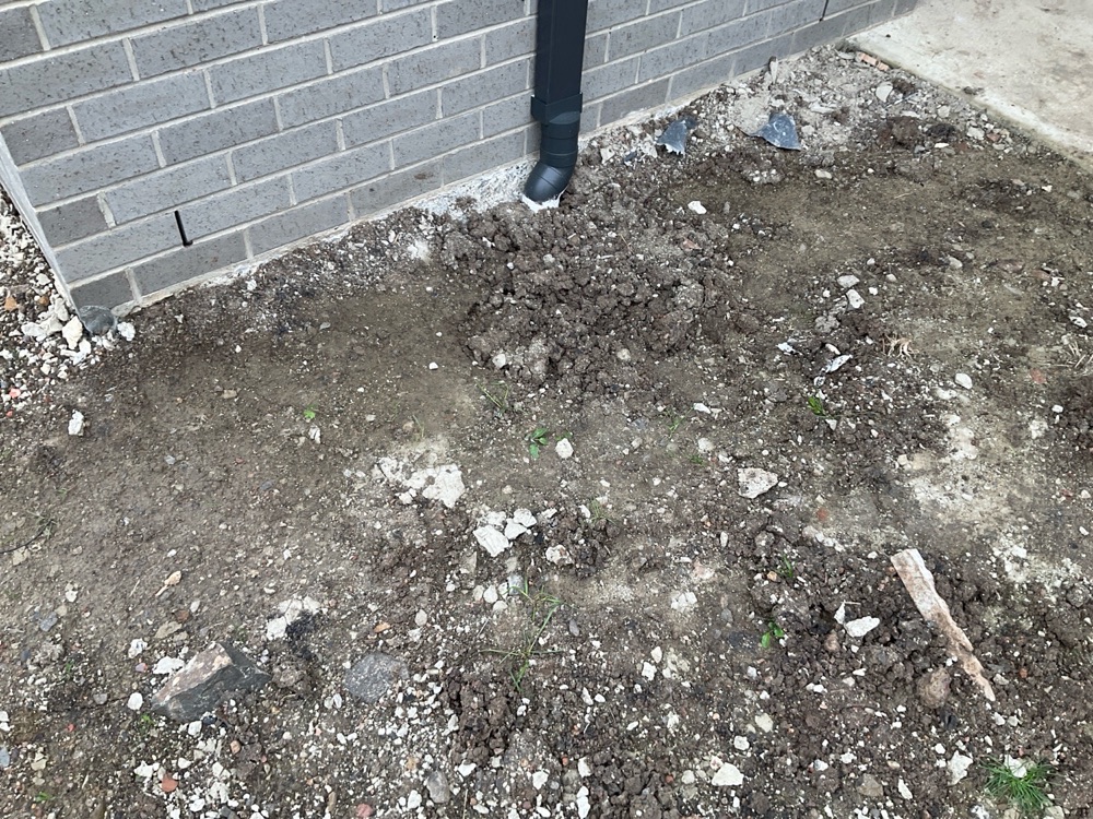 Site grading not completed at practical completion, Donnybrook